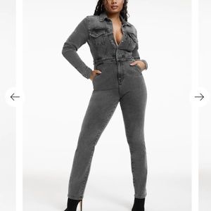 GOOD AMERICAN DENIM JUMPSUIT (NWT)
